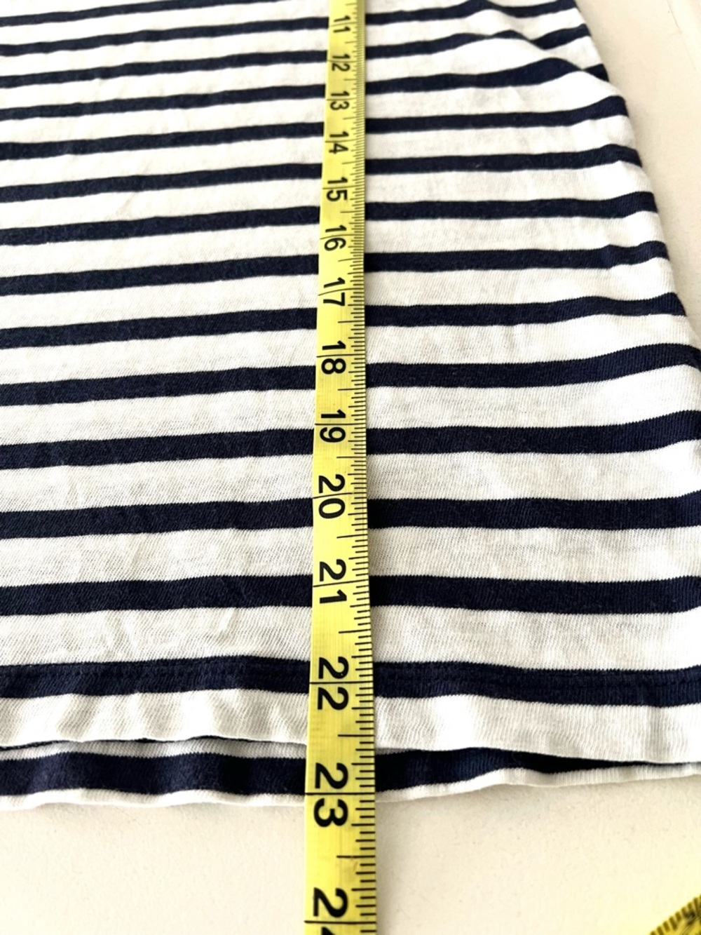 J.Crew Navy White Breton Stripe Long Sleeve Cotton Tee Shirt XS Classic - Picture 6 of 7